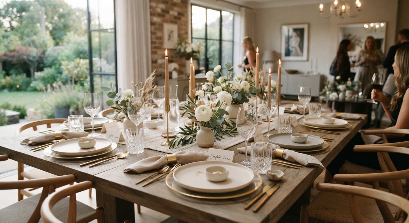 5 Minimalist Themes for Your Next Dinner Party