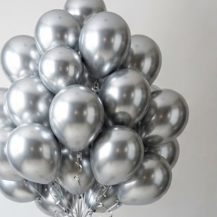 Chrome Silver Latex Balloons (25-pack) — Latex Balloons
