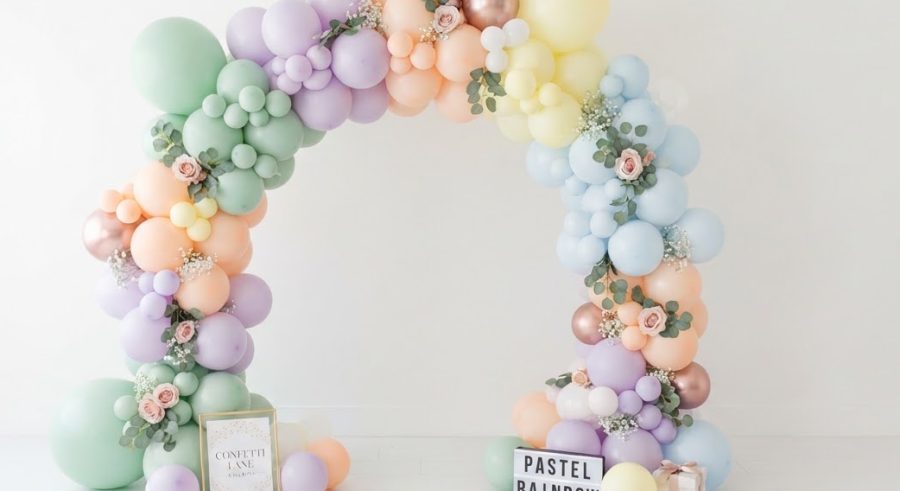 Pastel Rainbow Balloon Arch Kit — alternate view