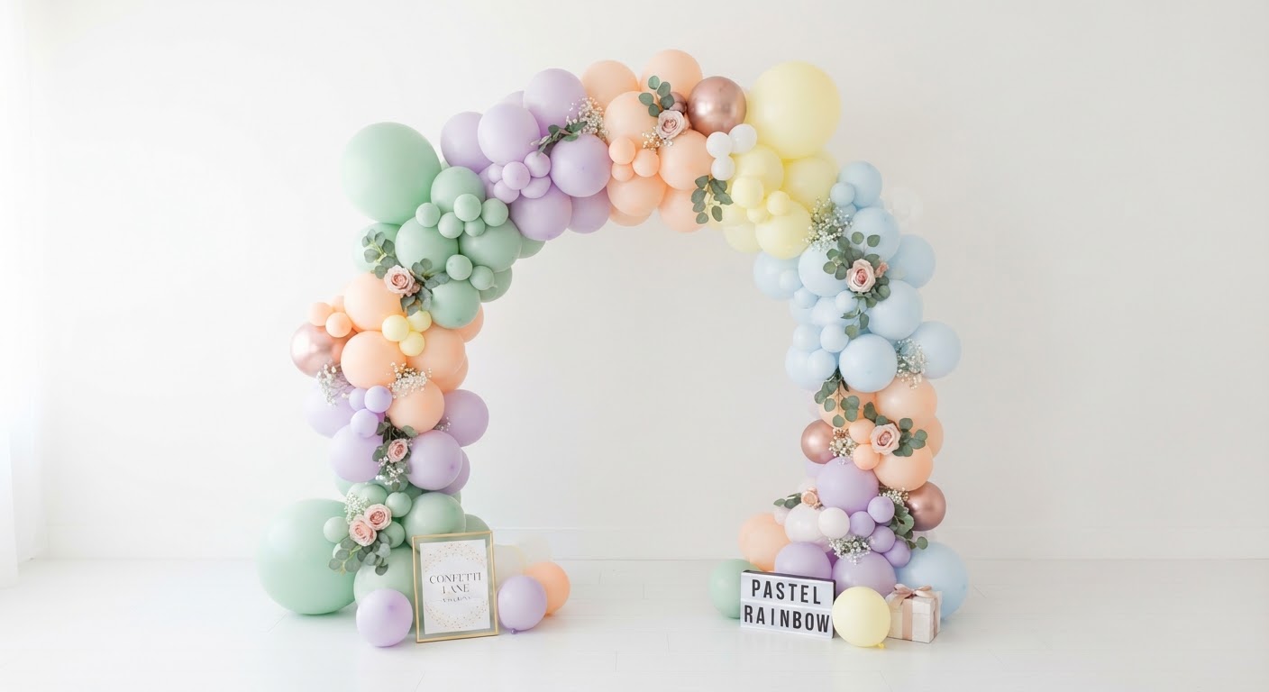 Pastel Rainbow Balloon Arch Kit — Balloon Arches