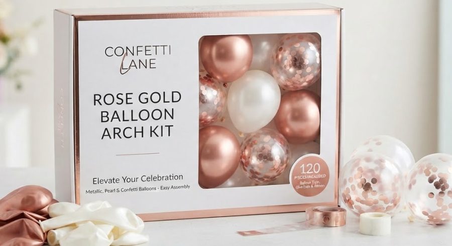 Rose Gold Balloon Arch Kit — alternate view