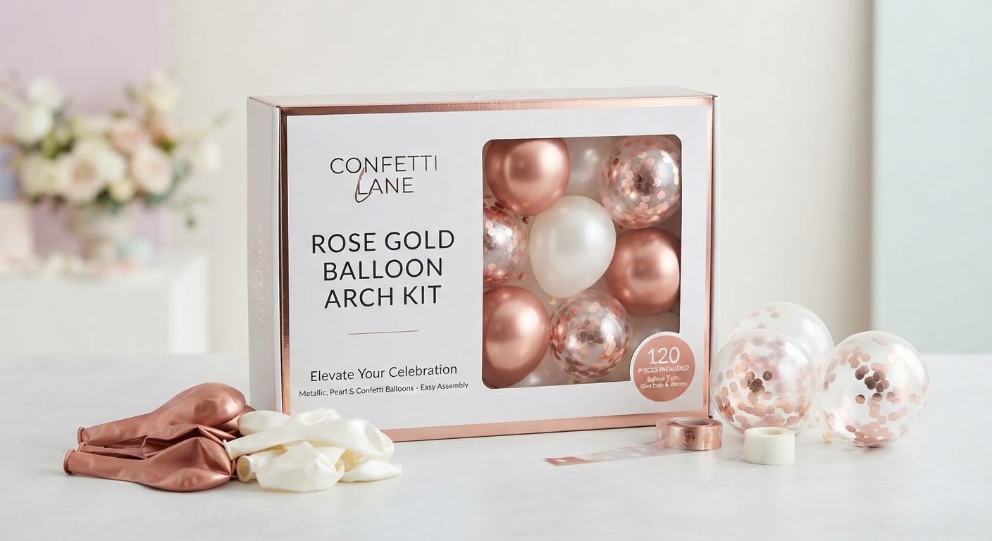Rose Gold Balloon Arch Kit — Balloon Arches